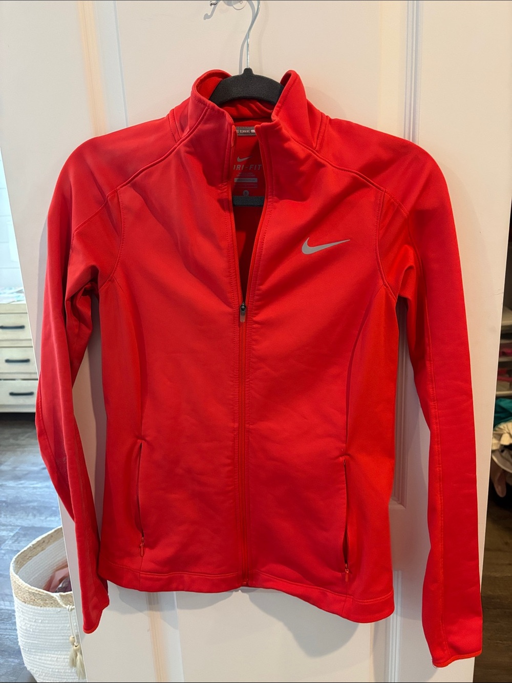 Nike Women's Bright Red Full-Zip Utility Jacket